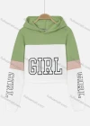 Wholesale Women's Casual Letter Print Splicing Colorblock Cropped Long Sleeve Drawstring Hoodie - Liuhuamall