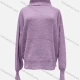 Wholesale Women's Casual Turtleneck Extra Long Sleeve Plain Rib Knit Sweater F2383# 526 Clothing Wholesale Market Liuhua