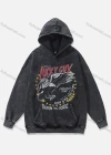 Wholesale Men's Fashion 100%Cotton Graphic Distressed Long Sleeve Hoodie Pullover Sweatshirt SML26# - Liuhuamall