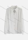 Wholesale Women's Elegant Collared Long Sleeve Button Down Plain Shirts 038215# - Liuhuamall