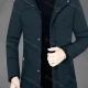 Wholesale Men's Casual Plain Hooded Long Sleeve Button Down Puffer Coat N Clothing Wholesale Market Liuhua