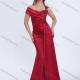 Wholesale Women's Elegant One-Shoulder Evening Gown with Draped Detail and Asymmetrical Embellishments Red Clothing Wholesale Market Liuhua