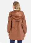 Wholesale Women's Plain Zip Up Drawstring Hooded Coat - Liuhuamall