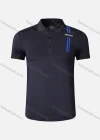 Wholesale Men's 120g Quick Dry Workout Letter Striped Athletic Polo Shirt 902# - Liuhuamall
