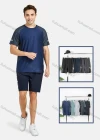 Wholesale Men's Athletic Short Sleeve Colorblock Running T-shirts - Liuhuamall