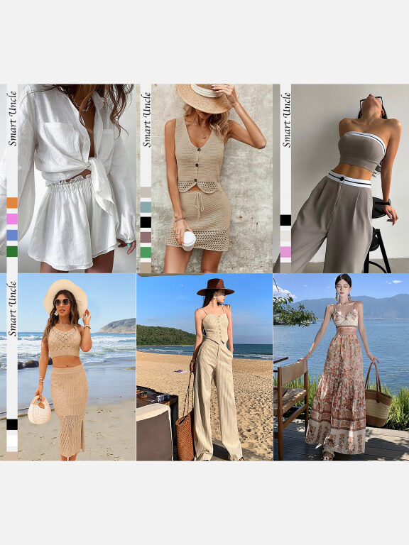 Wholesale Mix & Match Women's Clothing Sets Collection: 6 Styles, MOQ 3 Pieces