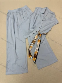 Wholesale Women's Cotton & Rayon Vest & Wide-Leg Pants Set, LIUHUA CLOTHING WHOLESALE