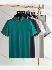 Wholesale Men's Casual Plain Short Sleeve Polo Shirt, LIUHUA CLOTHING WHOLESALE