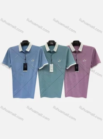 Wholesale Men's Casual Logo Short Sleeve Polo Shirt, LIUHUA CLOTHING WHOLESALE