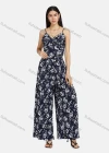 Wholesale Women's V Neck Twist Floral Zipper Back Cami & Pleated Wide Leg Pants 2-Piece Set 2209# - Liuhuamall