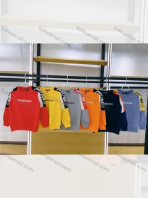 Wholesale Boys Round Neck Double Stripe Print Sleeves Sweatshirt, LIUHUA CLOTHING WHOLESALE
