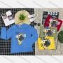Wholesale Boy's Comfy Long Sleeve Crew Neck Graphic Letter T-Shirt preview