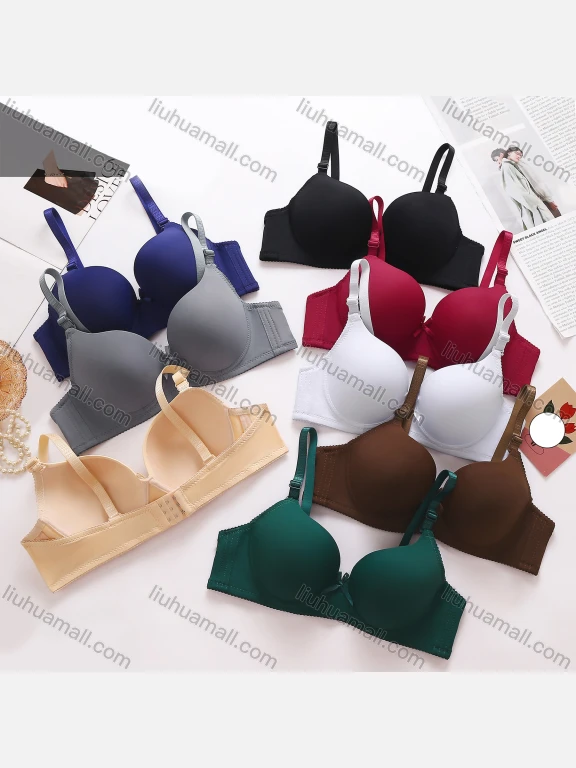 Wholesale Women's Plain Push Up Adjustable Strap Bra 8877#