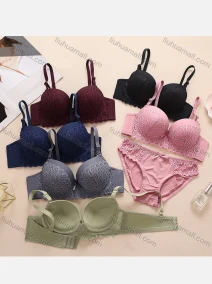 Wholesale Women's Plain Push Up Lace Adjustable Strap Bra 5526#, LIUHUA CLOTHING WHOLESALE