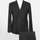 Men's Formal Striped Flap Pockets Double Breasted Blazer & Suit Pants 2-Piece Suit Sets OG2205-X5338-1# 1# Clothing Wholesale Market -LIUHUA