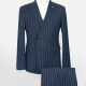 Men's Formal Striped Flap Pockets Double Breasted Blazer & Suit Pants 2-Piece Suit Sets OG2205-X5338-1# 5# Clothing Wholesale Market -LIUHUA
