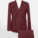 Men's Formal Striped Flap Pockets Double Breasted Blazer & Suit Pants 2-Piece Suit Sets OG2205-X5338-1# 6# Clothing Wholesale Market -LIUHUA
