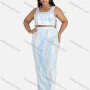 Wholesale Women's Casual Striped Crop Tank Top & Maxi Skirt 2-piece Set preview