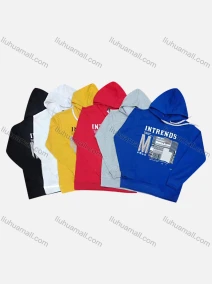 Wholesale Men's Casual Long Sleeve Drawstring Hoodie With Kangaroo Pocket 24#, LIUHUA CLOTHING WHOLESALE