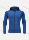 Wholesale Men's Athletic Workout Splicing Drawstring Long Sleeve Hoodie 727# - Liuhuamall