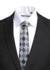 Wholesale Men's Business Plaid Contrast Ties & Pocket Square & Cufflinks Sets - Liuhuamall
