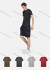 Wholesale Men's Sporty Round Neck Short Sleeve Plain Quick Dry Breathable T-Shirt - Liuhuamall
