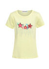 Wholesale Girls Casual Stars Graphic Rhinestones Round Neck Short Sleeve Tee - Liuhuamall