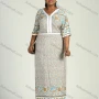 Wholesale Women's Plus Size Ditsy Floral V Neck Half Sleeve Maxi Dress preview