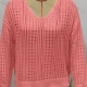 Wholesale Women's Casual Round Neck Long Sleeve Hollow Out Knitted Cover Up 520# Clothing Wholesale Market Liuhua