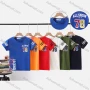Wholesale Boy's Casual Letter Print Round Neck Short Sleeve Modal Cotton Tee preview