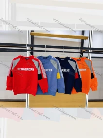 Wholesale Boys Round Neck Long Sleeves Letter Print Sweatshirt, LIUHUA CLOTHING WHOLESALE