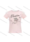 Wholesale Girls Casual Round Neck Letter Print Lace Trim Sequin Short Sleeve Tee - Liuhuamall