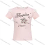 Wholesale Girls Casual Round Neck Letter Print Lace Trim Sequin Short Sleeve Tee preview