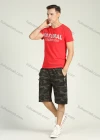 Wholesale Men's Casual Round Neck Slim Fit Short Sleeve Letter Print T Shirt - Liuhuamall