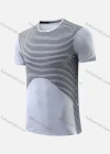 Wholesale Men's Quick Dry Comfy Striped Short Sleeve Round Neck Workout T-Shirt 7803# - Liuhuamall