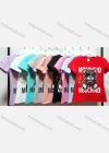 Wholesale Women's Casual Crew Neck Short Sleeve Cartoon Graphic Slim Fit T-shirt - Liuhuamall