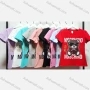 Wholesale Women's Casual Crew Neck Short Sleeve Cartoon Graphic Slim Fit T-shirt preview