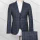 Wholesale Men's Plaid Print Two Button Flap Pockets Blazer & Vest & Suit Pants 3-Piece Suit Sets OG2207-X6502# Navy Wholesale Clothing Market & Suppliers -LIUHUAMALL