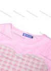 Wholesale Girls Elegant Crew Neck Long Sleeve 3D Floral Rhinestone Splicing Pearl Decor Dress - Liuhuamall