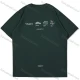 Wholesale Men's Fashion 100%Cotton Round Neck Short Sleeve Letter Graphic Label Drop Shoulder T-shirts Green Clothing Wholesale Market Liuhua
