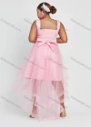 Wholesale Women's Elegant Sleeveless Tie Back High Low Hem Sequin Lace Cocktail Party Dress - Liuhuamall