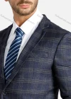 Wholesale Men's 2-Piece Plaid Lapel Blazer&Pants Slim Fit Suit Set - Liuhuamall