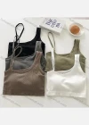 Wholesale Women's Casual Round Neck Plain Tank Top - Liuhuamall