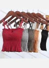 Wholesale Women's Casual Ruffle Hem Plain Cami Top - Liuhuamall