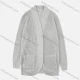 Wholesale Women's Winter Open Front Duel Pocket Long Sleeve Comfy Cardigan Gray Clothing Wholesale Market Liuhua