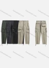 Wholesale Men's Casual Plain Straight Leg Ankle Length Cargo Pants - Liuhuamall