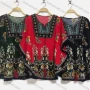 Wholesale Women's Africa V Neck Batwing Sleeve Vintage Splicing Print Dress preview