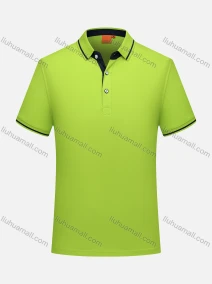 Wholesale Men's Slim Fit Contrast Striped Trim Casual Polo Shirt 1878A#, LIUHUA CLOTHING WHOLESALE