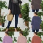 Wholesale Women's Notched Neck 3/4 Sleeve Tribal Print Ruffle Hem Tunic preview