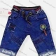 Wholesale Boy's Casual Letter Graphic Labeled Drawstring Denim Shorts 088# 2# Clothing Wholesale Market Liuhua